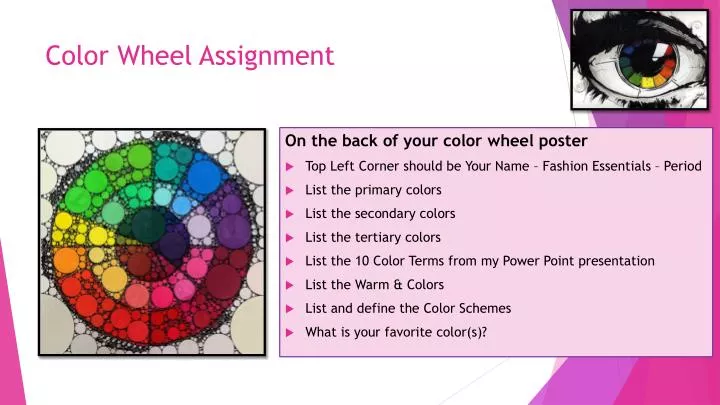 Ppt Color Wheel Assignment Powerpoint Presentation Free