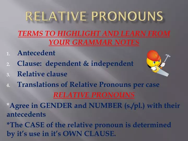 relative pronouns presentation ppt powerpoint