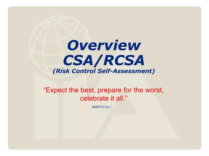 Reliable CSA Test Topics