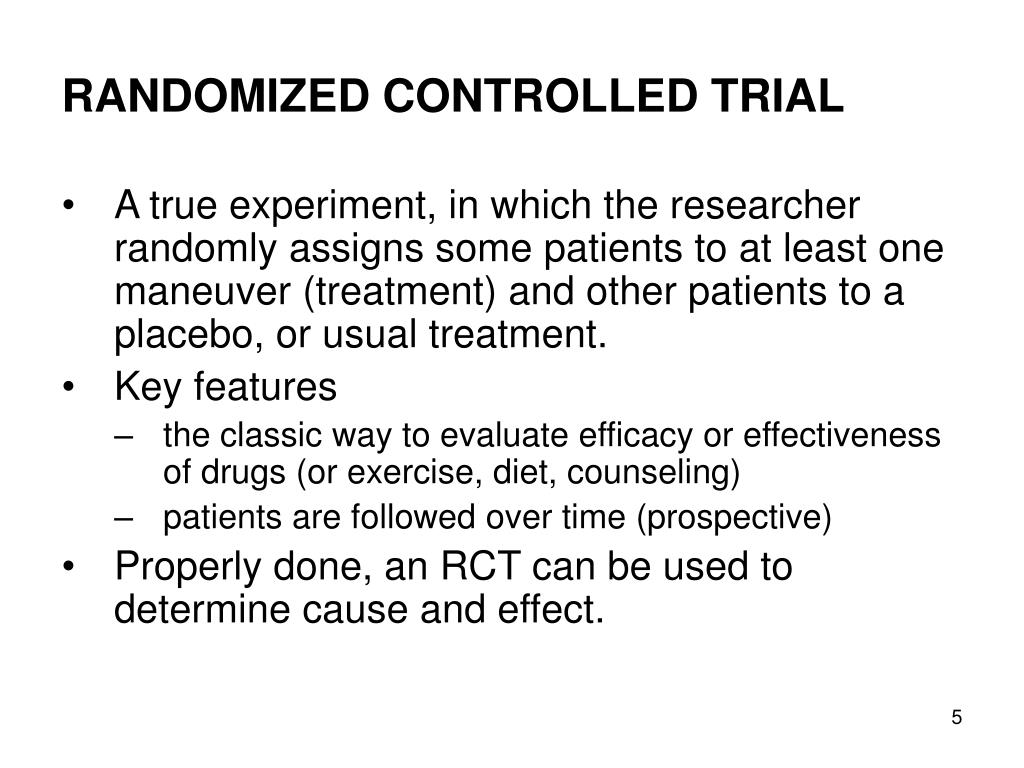 major purpose of random assignment in a clinical trial