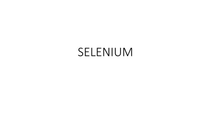 selenium n.