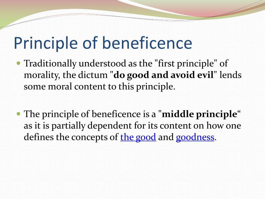 beneficence ethical principle definition beneficence ethical principle definition