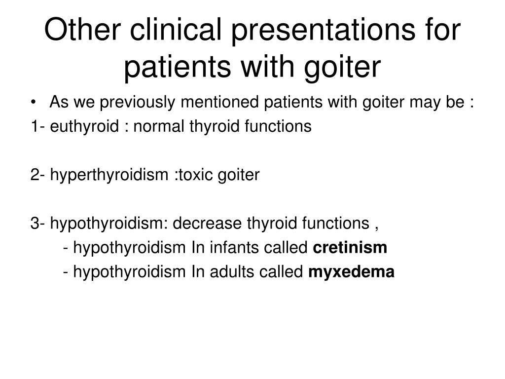 Ppt Goiter Powerpoint Presentation Free Download Id6156331