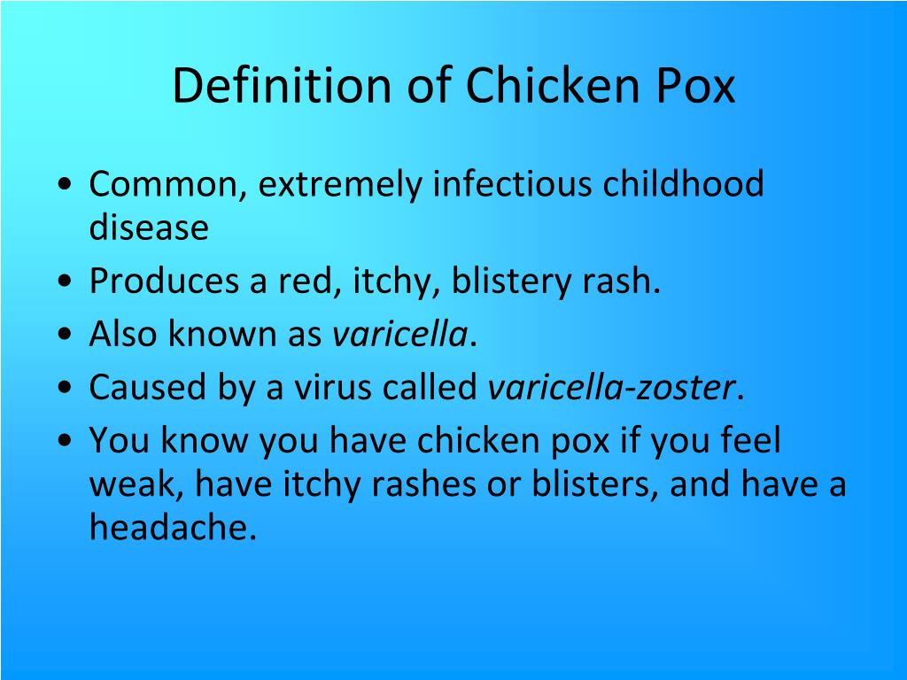 PPT - Chicken Pox PowerPoint Presentation, free download - ID:6157078