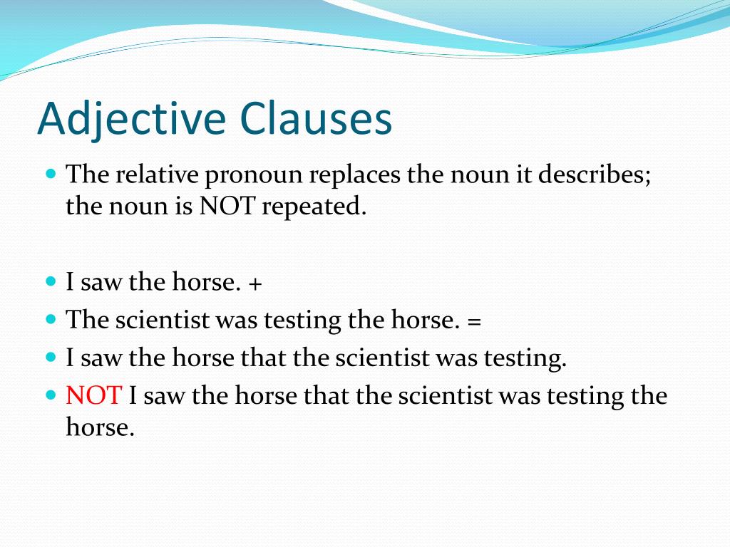 PPT Identifying Adjective Clauses PowerPoint Presentation Free Download ID 6157410