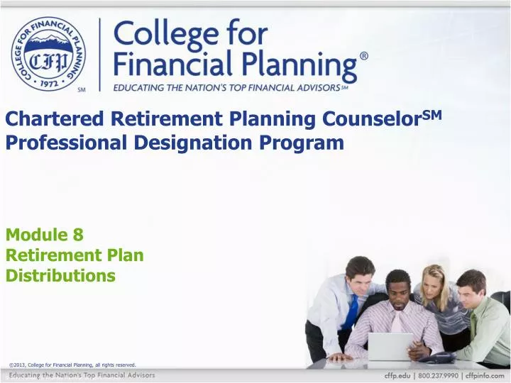 PPT Chartered Retirement Planning Counselor SM Professional