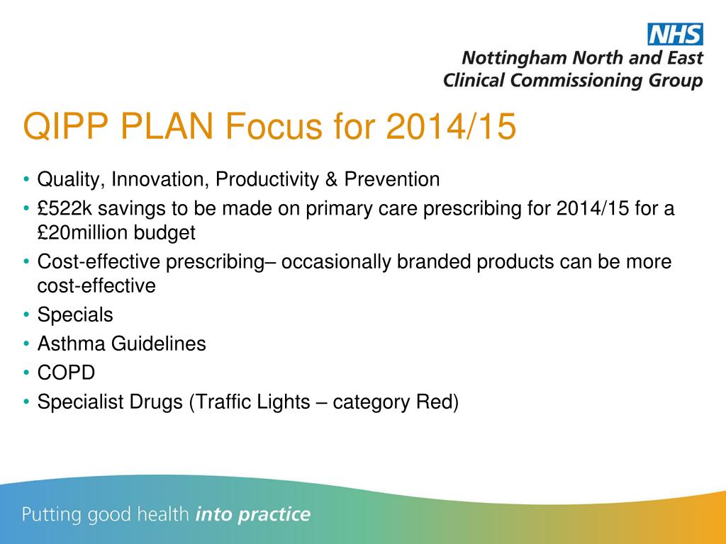 Qipp PPT - Nottingham North and East Strategy Medicines Management ...