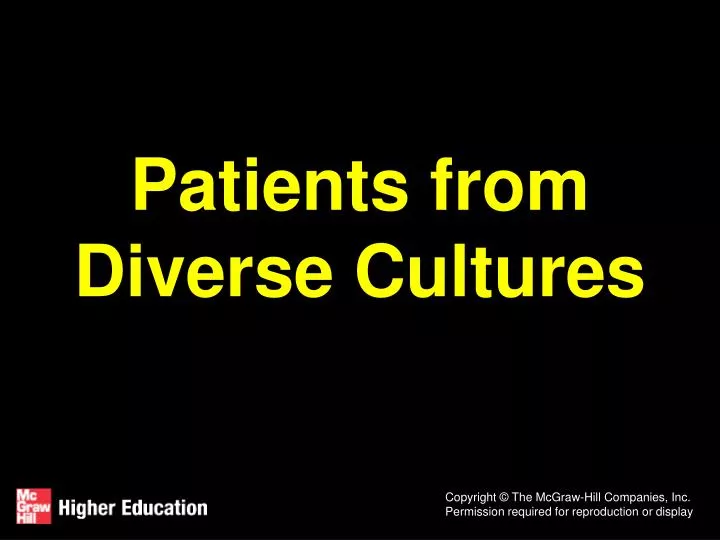 patients from diverse cultures n.