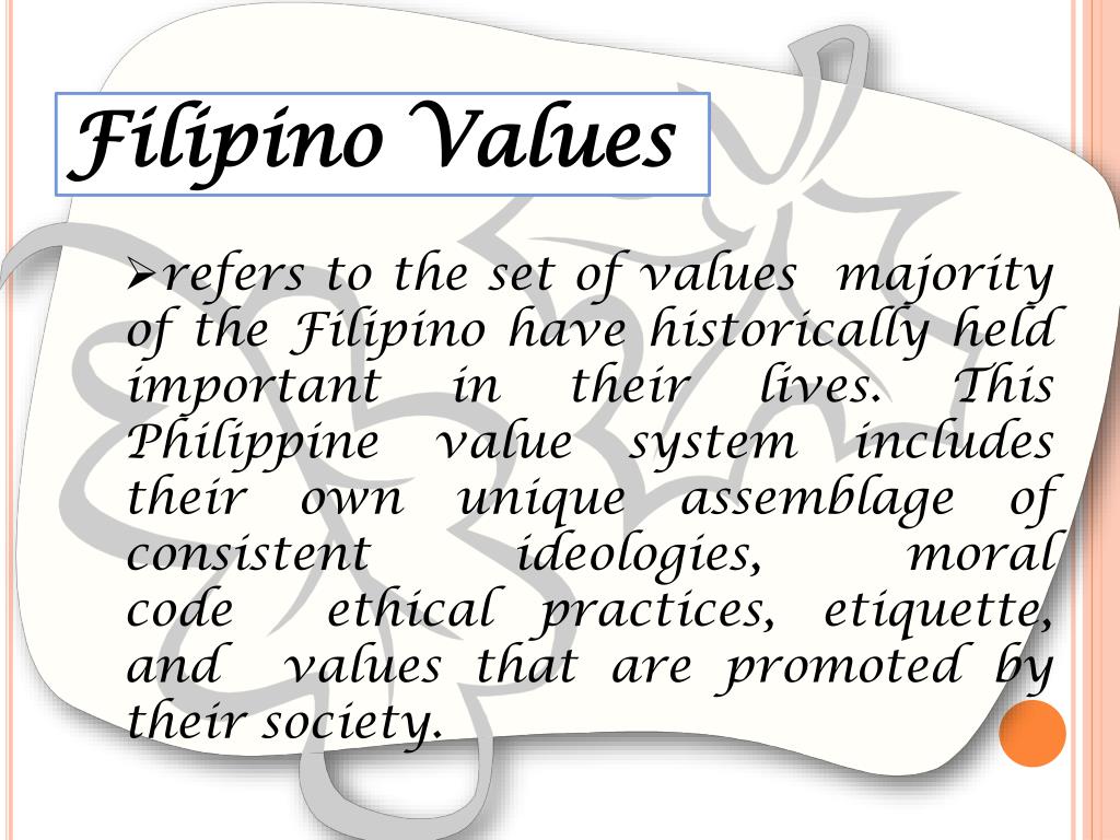 essay about filipino values
