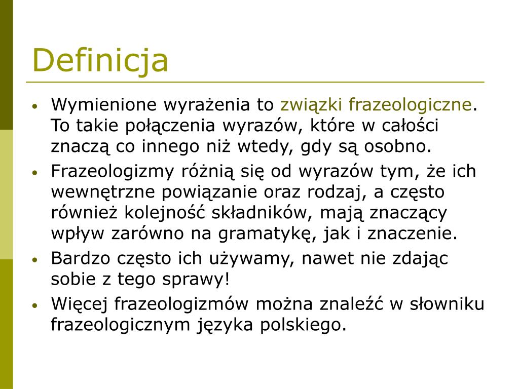Stajnia Augiasza Związek Frazeologiczny Znaczenie PPT - Związki frazeologiczne PowerPoint Presentation, free download
