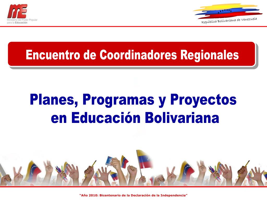 Ppt Planes Programas Y Proyectos En Educacion Bolivariana Powerpoint Presentation Id