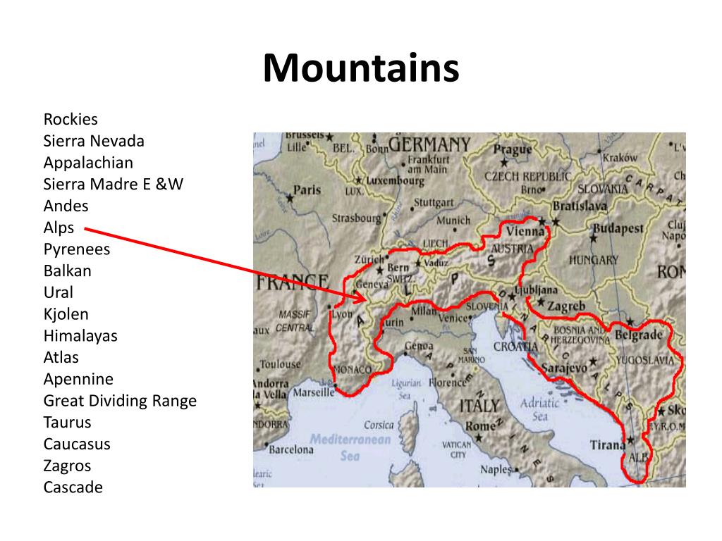 На каком материке находятся горы альпы. Альпы на физической карте. Горы Пиренеи и Альпы на карте. Горы Альпы на физической карте. Альпы на карте Евразии.