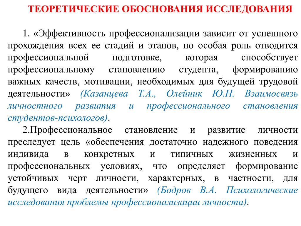 Теоретическое обоснование философии. Профессионально-личностное становление студента-психолога типы. Теоретическое обоснование это. Теоретическое обоснование исследования. Профессионализация это в психологии.