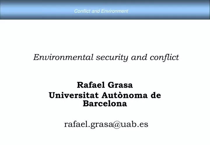 proposed solutions to environmental loss from armed conflict