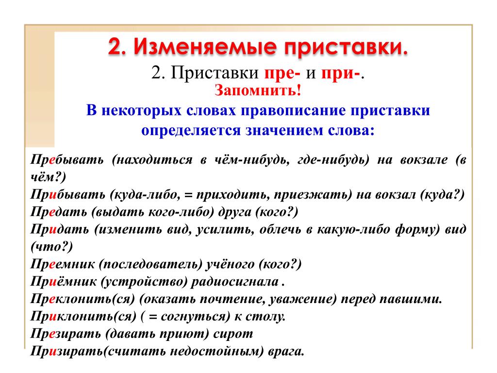 Как пишется слово приходящий. Изменяемые приставки пре при. Приставка меняет значение слова. Призреть сироту предложение. Презирать правописание приставки.