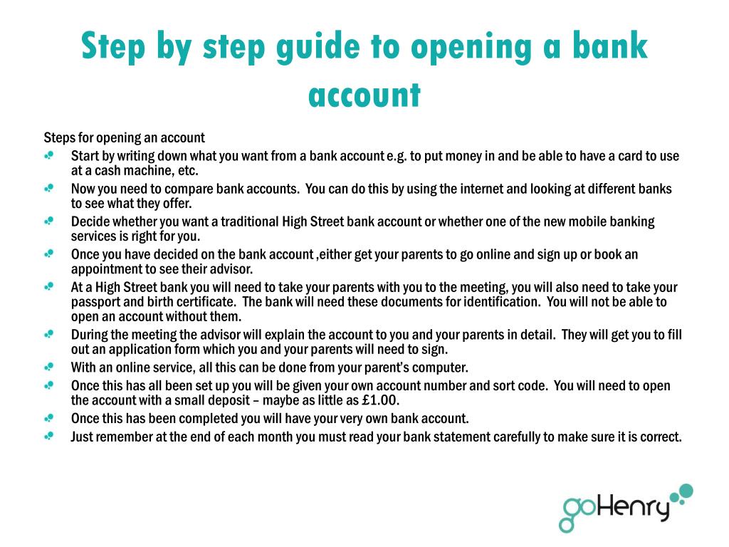How Long Does Opening A Bank Account Take PPT - Opening a bank a ccount PowerPoint Presentation, free download