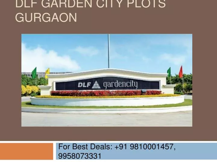 dlf garden city plots gurgaon n.