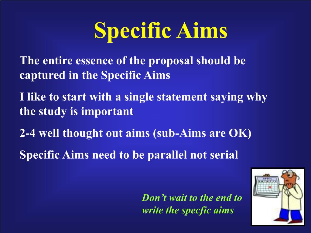 PPT - Hypothesis, Question, Specific Aims PowerPoint Presentation
