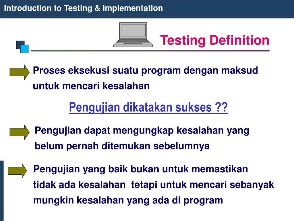 Testing definition