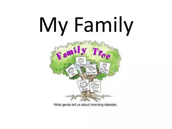 My family - online presentation