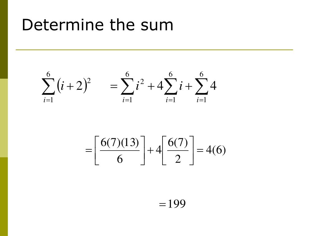 Ppt sigma summation notation powerpoint presentation free download