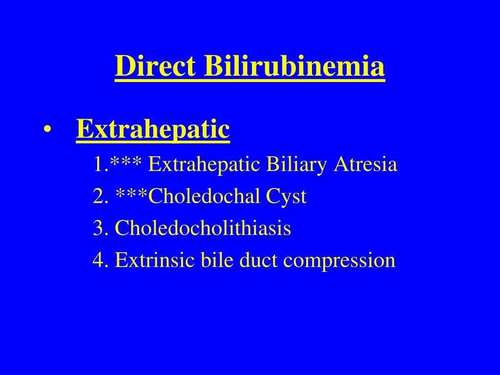 direct bilirubinemia l