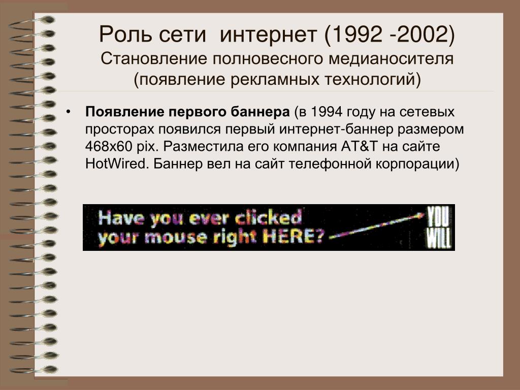 Роль сети интернет. Первый интернет баннер. Самый первый баннер в интернет. Интернет 1994.