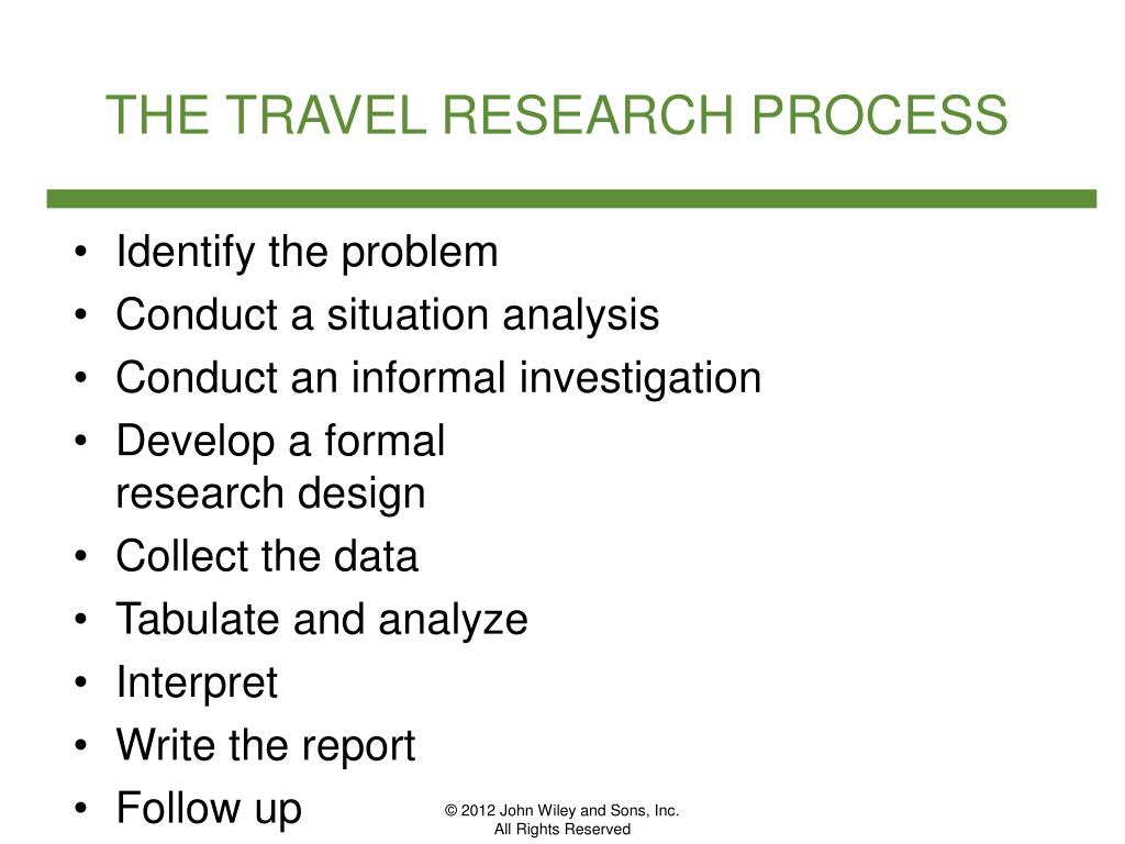what is travel research