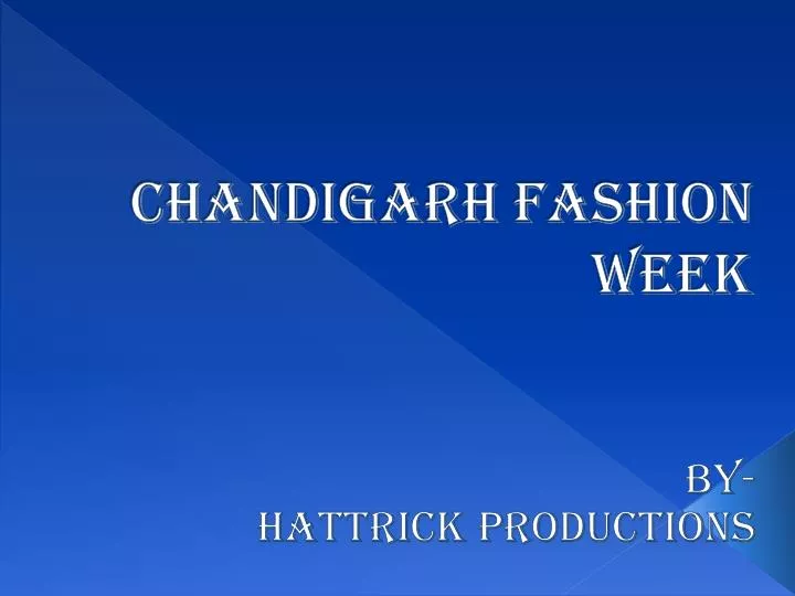 chandigarh fashion week n.