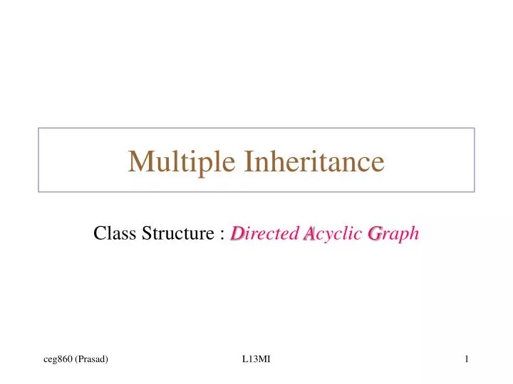 PPT - Multiple Inheritance PowerPoint Presentation, free download - ID ...