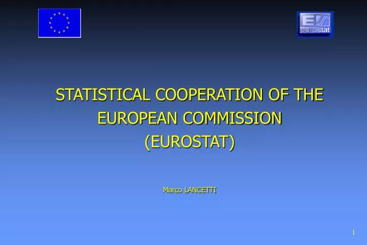 PPT - STATISTICAL COOPERATION OF THE EUROPEAN COMMISSION (EUROSTAT ...