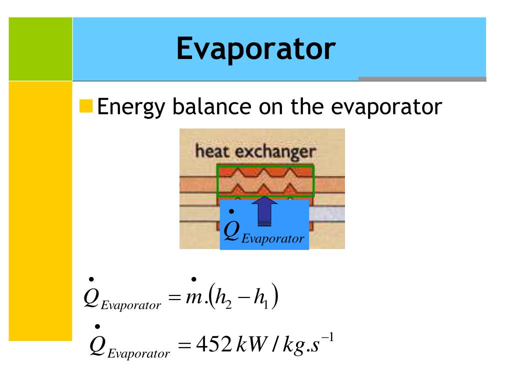 energy balance evaporator