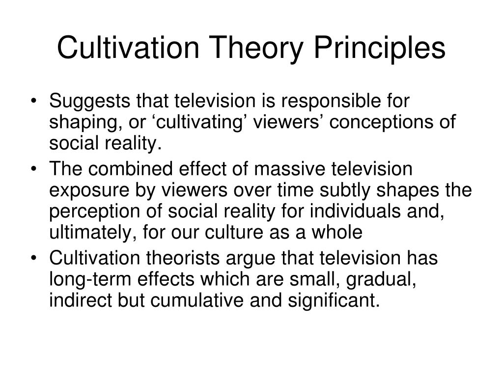 cultivation theory case study