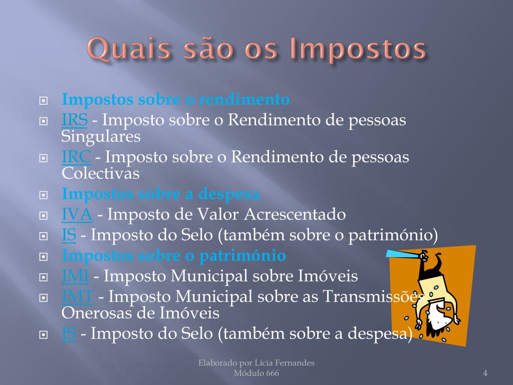 Ppt impostos powerpoint presentation free download id 6177411