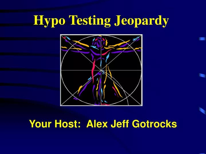 hypo testing jeopardy n.