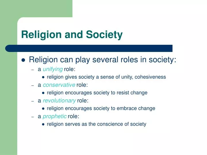 PPT - Religion and Society PowerPoint Presentation, free download ...