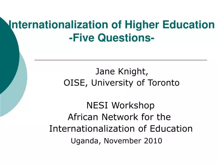 internationalization of higher education essay internationalization of higher education essay