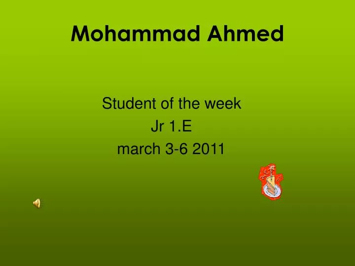 student of the week jr 1 e march 3 6 2011 n.