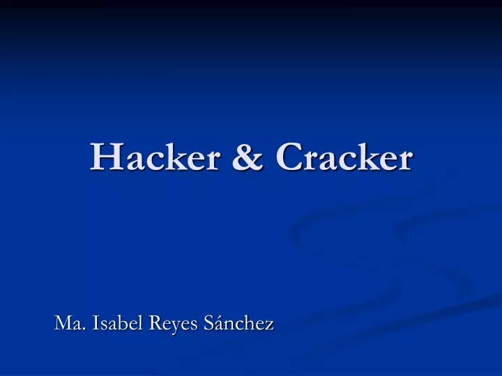 hacker cracker n.