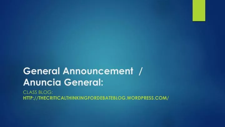 general announcement anuncia general n.