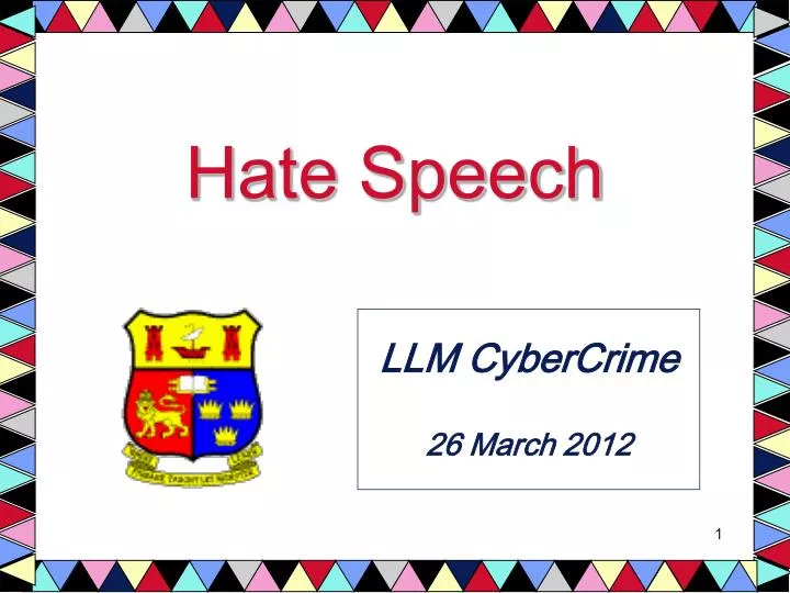 hate speech n.