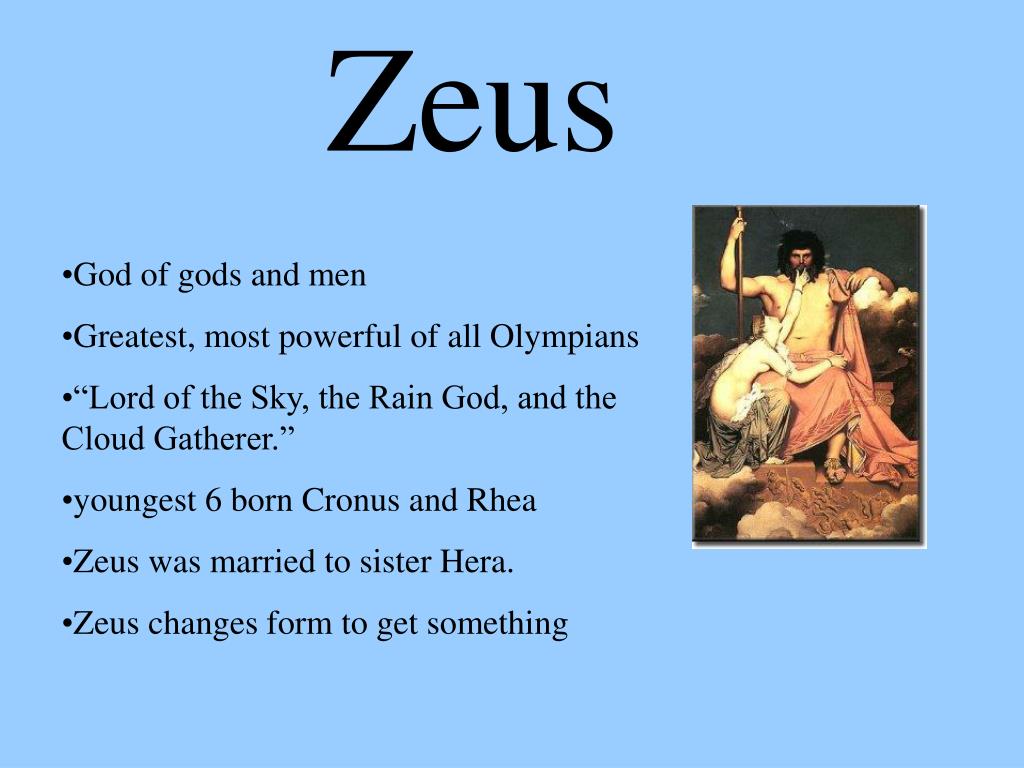 presentation on greek god