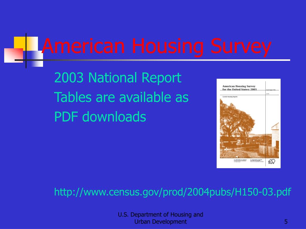 PPT American Housing Survey PowerPoint Presentation, free download