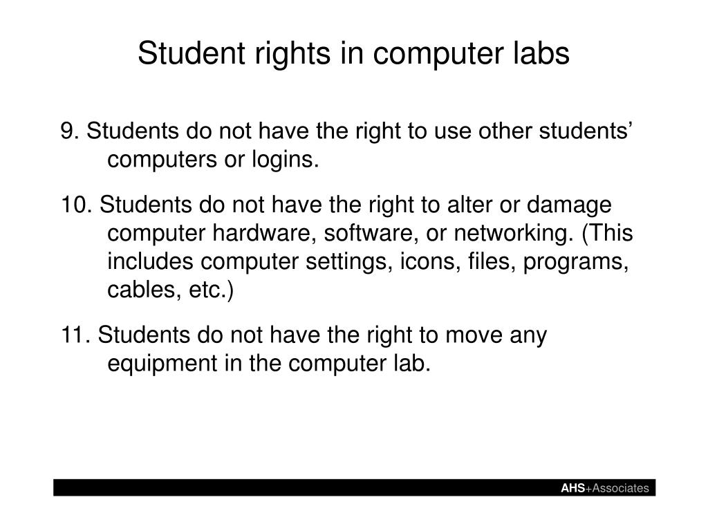 PPT - AHS+Associates Mr. Stilley’s Classroom Rules and Student Rights ...