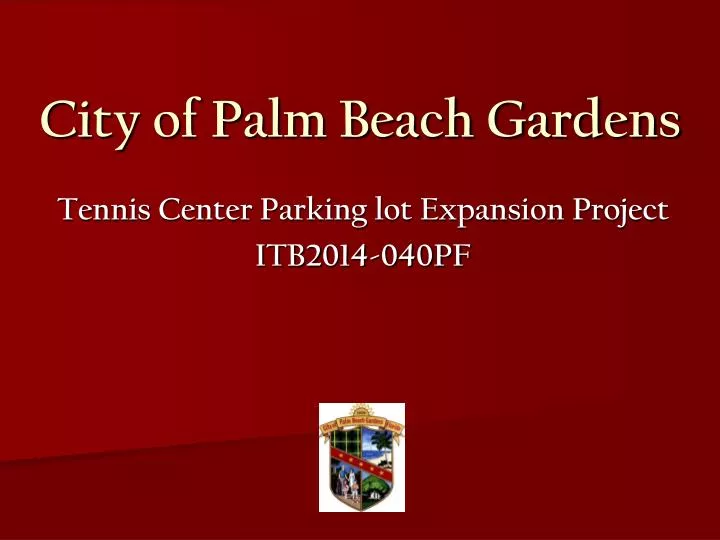 city of palm beach gardens n.