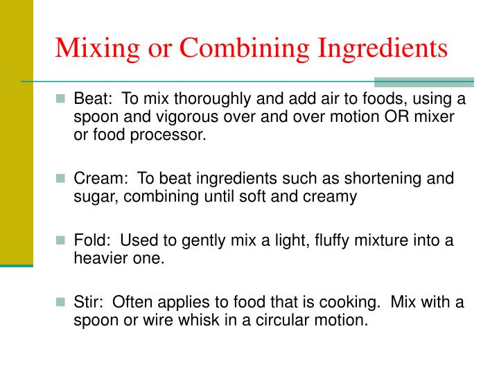 PPT Cooking Terms and Techniques PowerPoint Presentation ID6185045