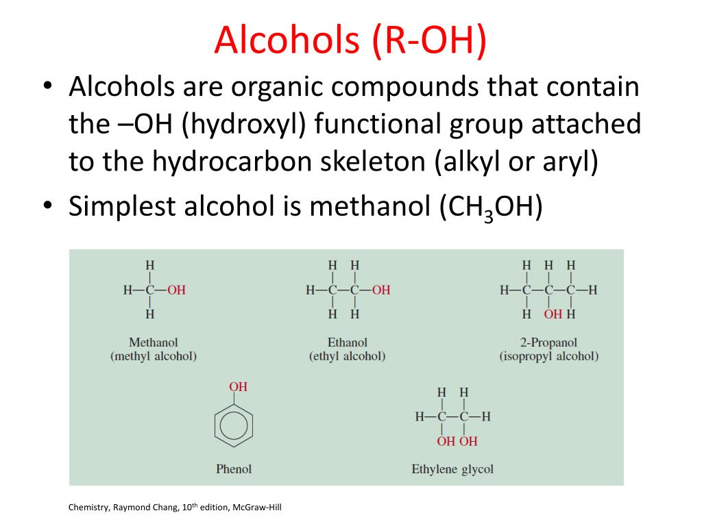 Ppt Alcohols Ethers And Thiols Powerpoint Presentation Free