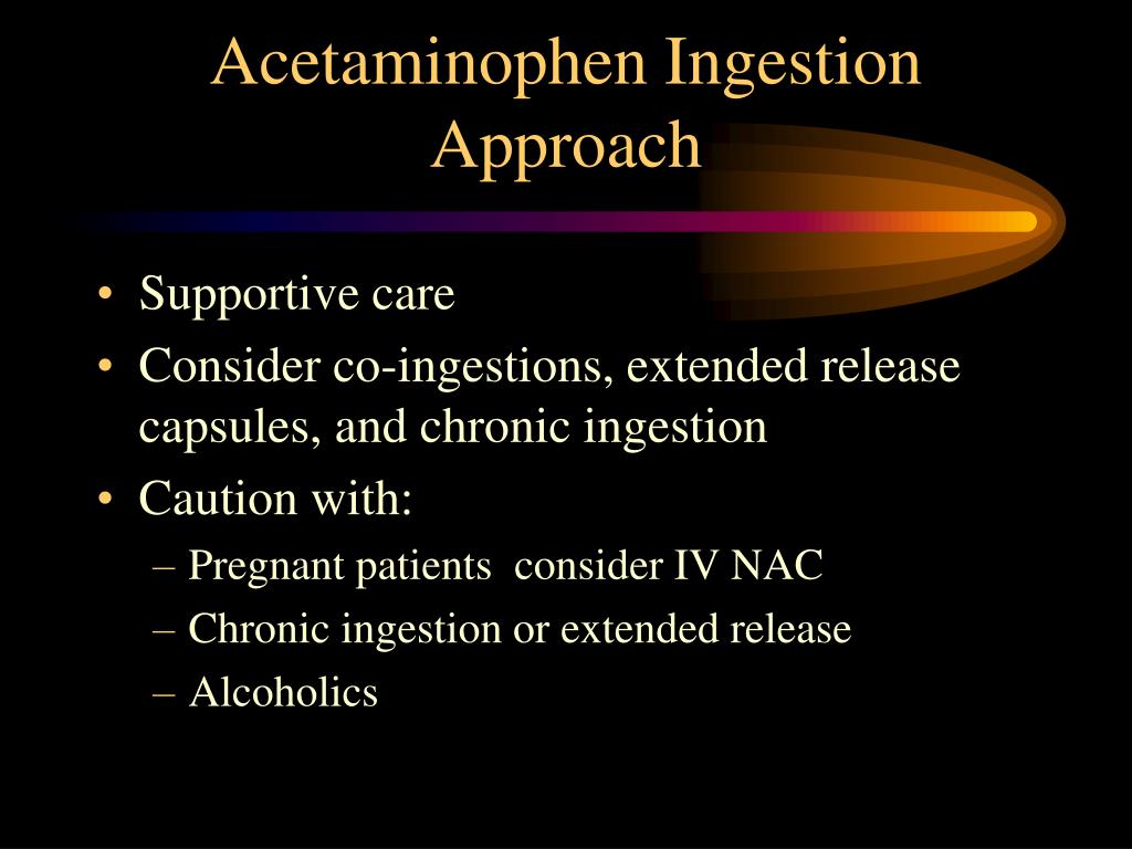 PPT in the Emergency Department Acetaminophen and Salicylate Ingestions PowerPoint