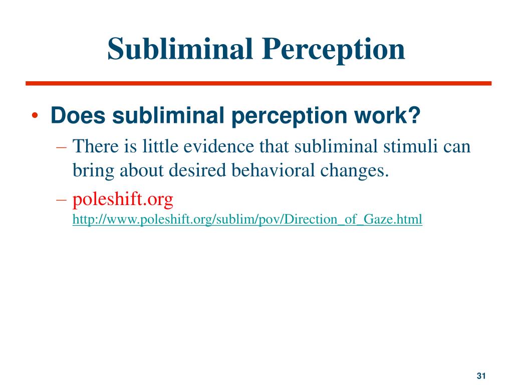 does subliminal perception work does subliminal perception work