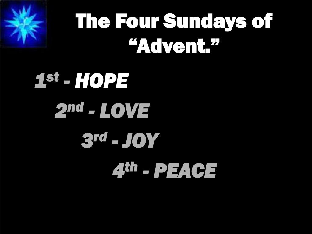 PPT The Four Sundays of “Advent.” PowerPoint Presentation, free